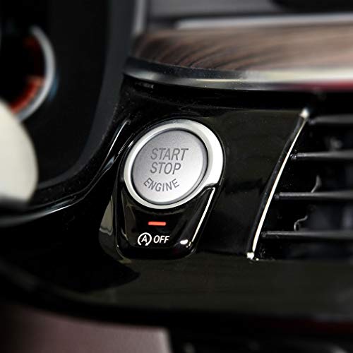 Arotom Silver Car Engine Start Stop Switch Button Replace Cover for BMW E60 E70 E71 E90 E92 (E Chassis (Silver))