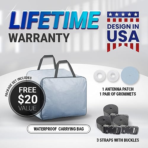 iCarCover 30-Layer Premium Car Cover Waterproof All-Weather Rain Snow UV Sun Hail Protector for Automobiles, Automotive Accessories Full Exterior Indoor Outdoor Cover, Fit for Sedan (171-179 inch)