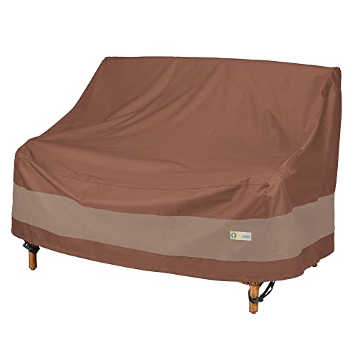 Duck Covers Ultimate Waterproof Patio Loveseat Cover, 58 Inch, Mocha Cappuccino