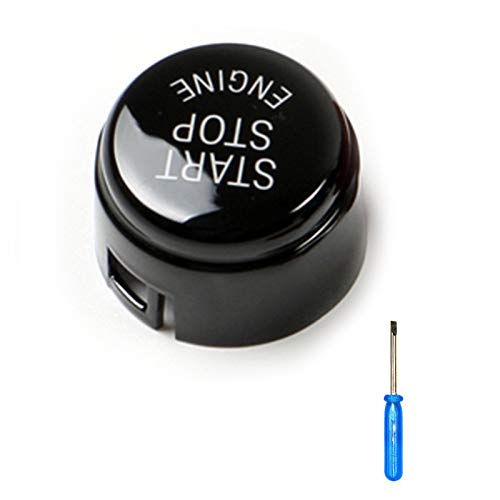 Arotom Black Car Engine Start Stop Switch Button without OFF Cover For BMW F Series 1 2 3 4 5 6 7 Series X1 X3 X4 X5 X6 F20 F21 F22 F30 F10 F11 F12 F01 F48 F25 F15 F16 (F Chassis without OFF (Black))