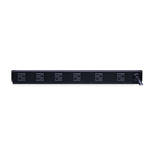 CyberPower CPS1220RM Basic PDU, 100-125V/20A, 12 Outlets, 15ft Power Cord, 1U Rackmount