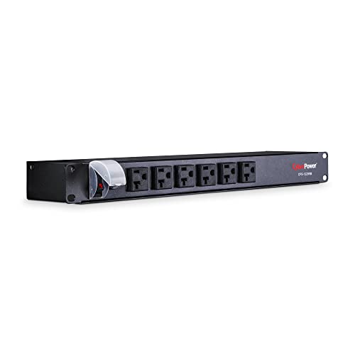 CyberPower CPS1220RM Basic PDU, 100-125V/20A, 12 Outlets, 15ft Power Cord, 1U Rackmount