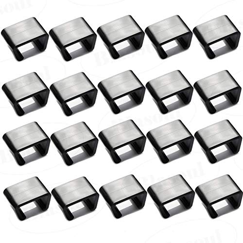 Blasoul 20PCS Outdoor Patio Wicker Furniture Clips Sectional Sofa Rattan Furniture Clamps Chair Fasteners,Connect The Sectional or Module Outdoor Couch Patio Furniture(Medium)
