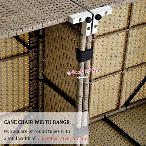 Blasoul 20PCS Outdoor Patio Wicker Furniture Clips Sectional Sofa Rattan Furniture Clamps Chair Fasteners,Connect The Sectional or Module Outdoor Couch Patio Furniture(Medium)