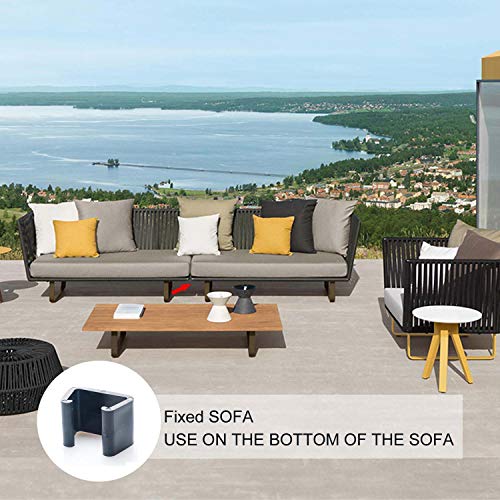 Blasoul 20PCS Outdoor Patio Wicker Furniture Clips Sectional Sofa Rattan Furniture Clamps Chair Fasteners,Connect The Sectional or Module Outdoor Couch Patio Furniture(Medium)