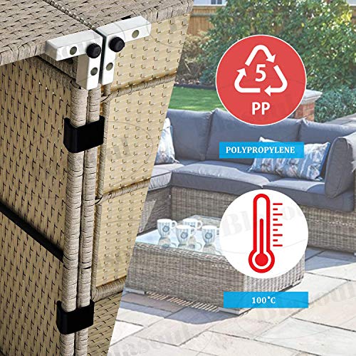 Blasoul 20PCS Outdoor Patio Wicker Furniture Clips Sectional Sofa Rattan Furniture Clamps Chair Fasteners,Connect The Sectional or Module Outdoor Couch Patio Furniture(Medium)