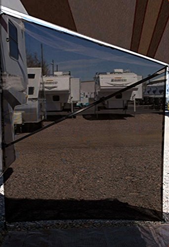 Tentproinc RV Awning Side Sun Shade 9'X7' (Brown) Mesh Screen Sunshade Complete Kits Motorhome Camping Trailer Canopy UV Blocker - 3 Year Warranty