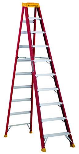 Louisville Ladder L-3016-10 300-Pound Duty Rating Fiberglass Stepladder, 10-Feet