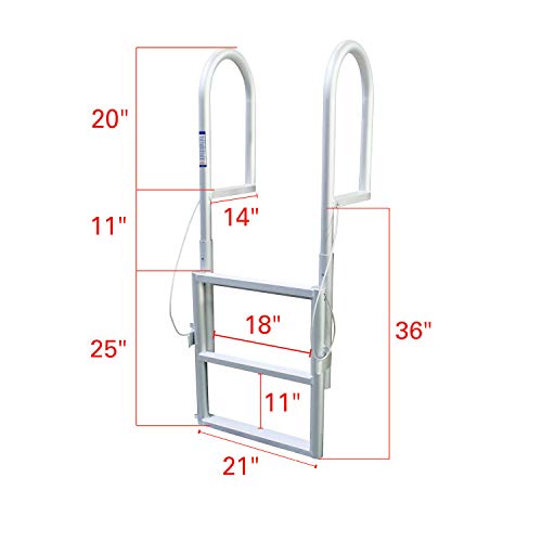 Extreme Max 3005.3458 Sliding Dock Ladder - 3-Step
