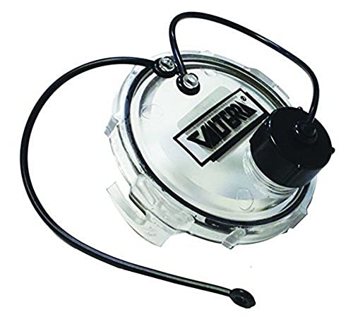 Valterra T1020-1CLR Waste Valve 3" with Capped 3/4" GHT, Clear, Bulk (6)