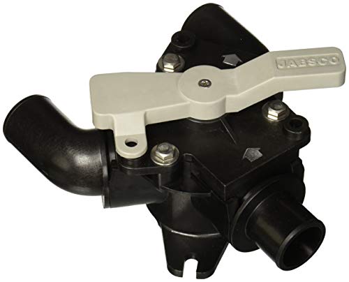 Jabsco 45490-1000 Marine Waste Tank Y-Valve,Black
