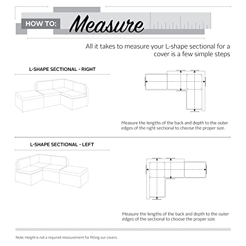 Classic Accessories Veranda Water-Resistant 104 Inch Patio Right-Facing Sectional Lounge Set Cover, Patio Furniture Covers