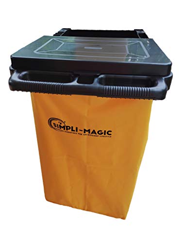 Simpli-Magic 79191 Janitorial Cart, Commercial, Yellow/Grey
