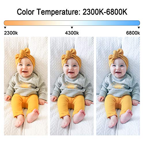 GVM 3 Pack LED Video Lighting Kits with APP Control, Bi-Color Variable 2300K~6800K with Digital Display Brightness of 10~100% for Video Photography, CRI97+ TLCI97 Led Video Light Panel +Barndoor