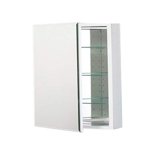 Robern PLM2430WB PL Series Flat Beveled Mirrored Door, 23-1/4-Inch W by 30-Inch H by 3-3/4-Inch D, White Interior