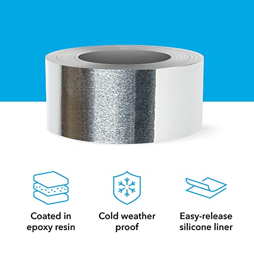 IMPRESA - Aluminum Foil Tape for Sealing and Patching Hot and Cold HVAC, Ducts, Pipes - Insulation Home and Commercial - 1.9 Inches Wide (150 Feet/50 Yards)