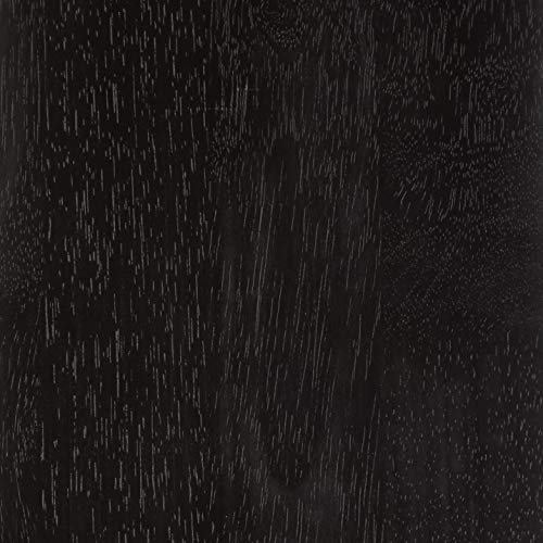 Amazon Basics Solid Wood Saddle-Seat Kitchen Counter Barstool, 29-Inch Height, Black - Set of 2