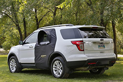 ROADIE- The OVERNIGHTER SUV Window Tent with Bug Screen and Retractable Awning – Great for Camping in an SUV. (Patented)
