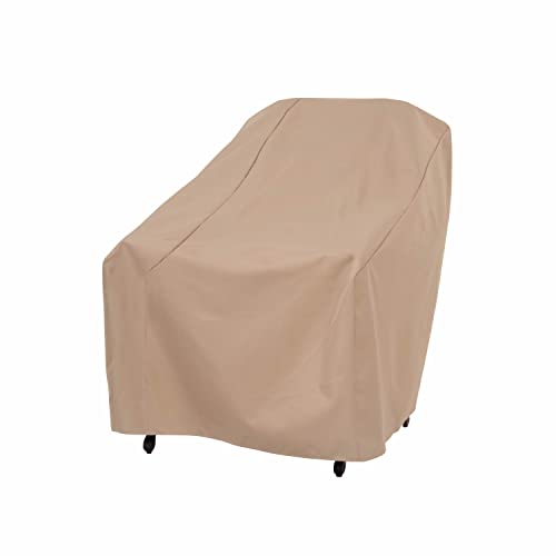 MODERN LEISURE 3134D Basics Outdoor Patio Chair Cover - Water Resistant (33 W x 34 D x 31 H inches), Khaki