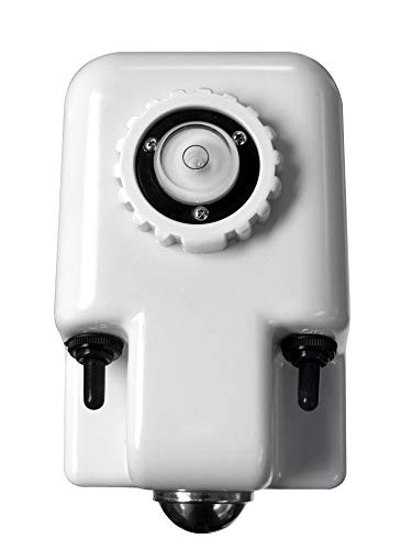 Quick Products JQ-3500W Power A-Frame Electric Tongue Jack with LED Work Light and Permanent Ground Wiring for Camper Trailer, RV - 3,650 lbs. Capacity (Higher then Standard 3,500 lbs. Jack!), White