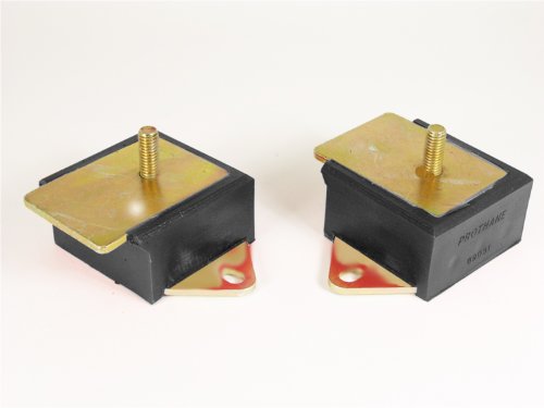 PROTHANE 1-501-BL Black 6 Cylinder Motor Mount Kit for Jeep CJ