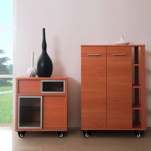 CLOATFET Casters, 2 inch Caster Wheels, Casters Set of 4 Heavy Duty - Swivel Casters with Brake, Locking Casters No Noise Polyurethane Castors Wheels for Cart and Furniture