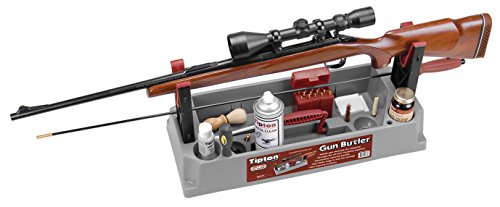Tipton Gun Butler with Non-Marring Cleaning Forks and Storage Compartments for Secure Firearm Cleaning and Maintenance Green