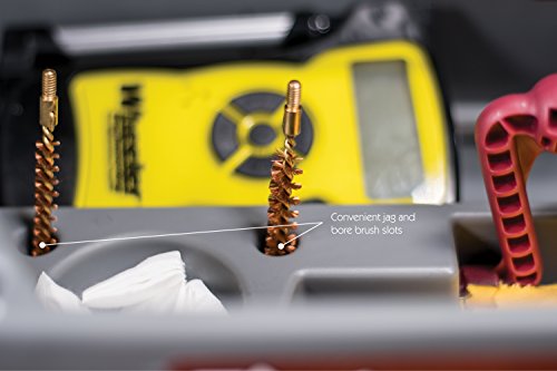 Tipton Gun Butler with Non-Marring Cleaning Forks and Storage Compartments for Secure Firearm Cleaning and Maintenance Green