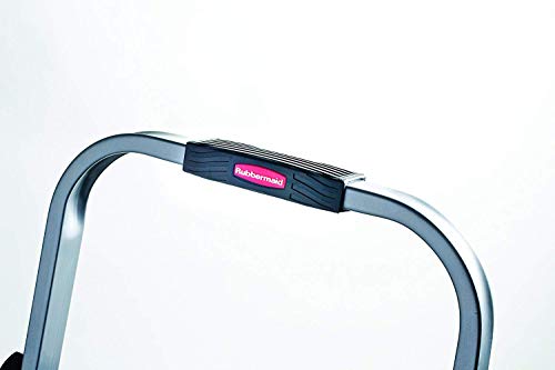 Rubbermaid RM-3W Folding 3 Steel Frame Stool with Hand Grip and Plastic Steps, 200-Pound Capacity, Silver