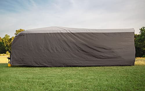 Camco ULTRAGuard RV Cover | Fits Travel Trailer/Class C RVs 20 to 22-feet | Extremely Durable Design that Protects Against the Elements | (45740)