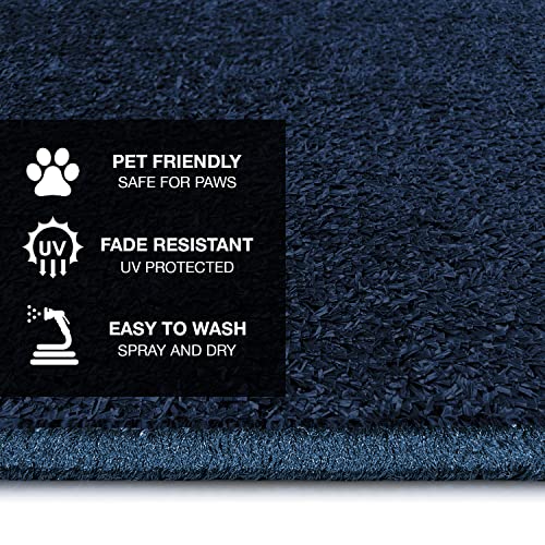 Prest-O-Fit 2-1071 Wraparound + Plus RV Step Rug Imperial Blue 20 In. Wide