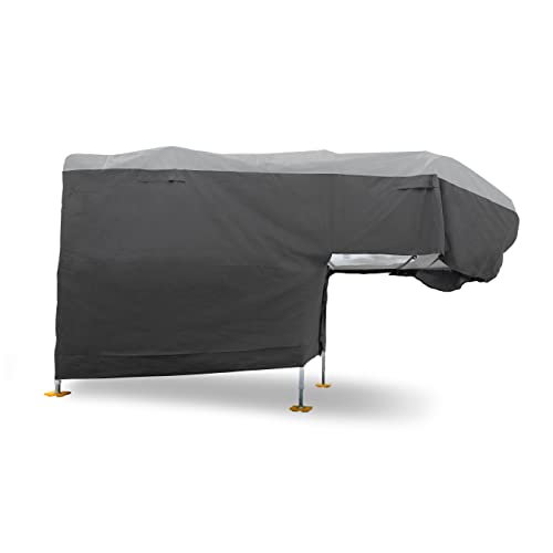 Camco ULTRAGuard RV Cover | Fits Slide-In Campers Up to 18-feet 2-inches | Extremely Durable Design that Protects Against the Elements | (45770)