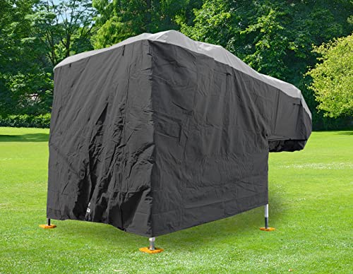 Camco ULTRAGuard RV Cover | Fits Slide-In Campers Up to 18-feet 2-inches | Extremely Durable Design that Protects Against the Elements | (45770)