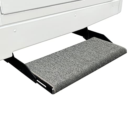 Prest-O-Fit 2-1073 Wraparound+Plus RV Step Rug - 20", Stone Gray
