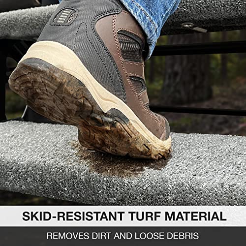 Prest-O-Fit 2-1073 Wraparound+Plus RV Step Rug - 20", Stone Gray