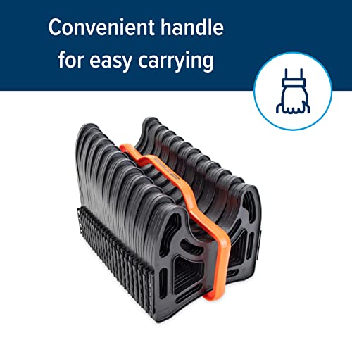 Camco 20-Foot Sidewinder RV Sewer Hose Support | Features a Lightweight, Flexible, and Durable Frame | Curves Around Obstacles | Black (43051)