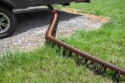 Camco 20-Foot Sidewinder RV Sewer Hose Support | Features a Lightweight, Flexible, and Durable Frame | Curves Around Obstacles | Black (43051)