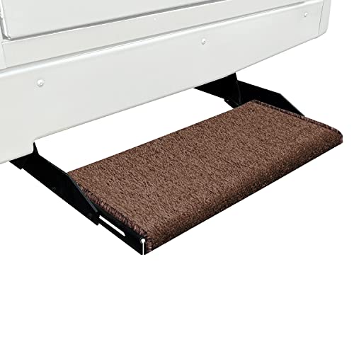 Prest-O-Fit 2-1070 Wraparound + Plus RV Step Rug Espresso Brown 20 In. Wide