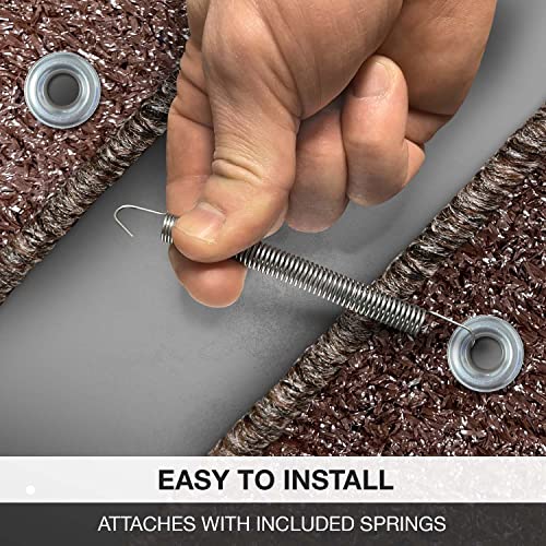 Prest-O-Fit 2-1070 Wraparound + Plus RV Step Rug Espresso Brown 20 In. Wide