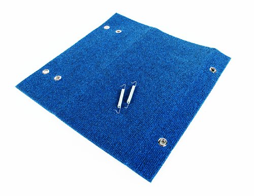 Camco Wrap Around Step Rug- Protects Your RV from Unwanted Tracked in Dirt, Works on Electrical and Manual RV Steps - Extra Large (Blue) (42934)