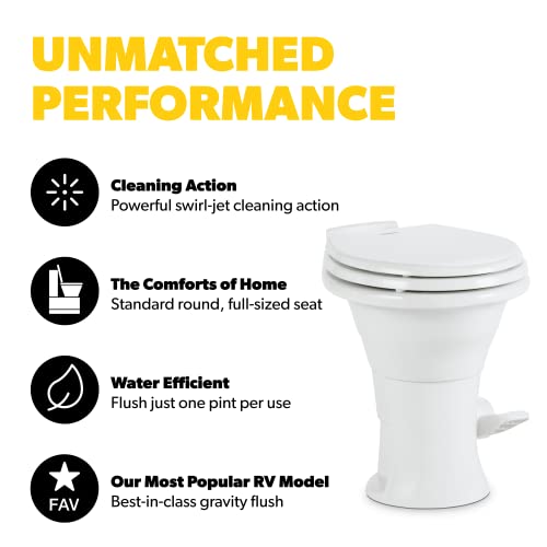 Dometic 310 Series Standard Height Toilet, White