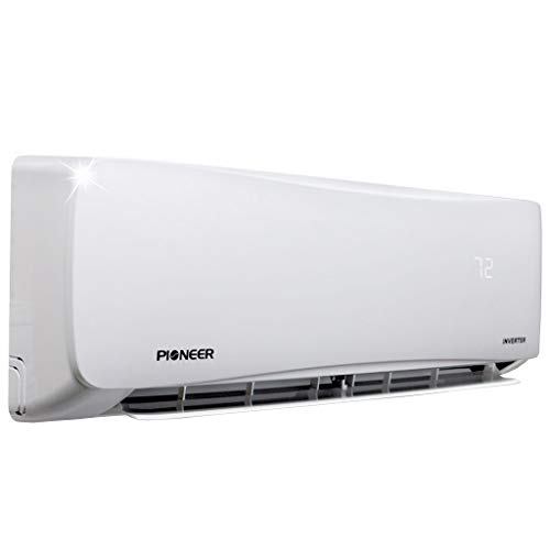 PIONEER Air Conditioner WYS012GMFI22RL Wall Mount Ductless Inverter+ Mini Split Heat Pump, 12000 BTU-208/230 V, White