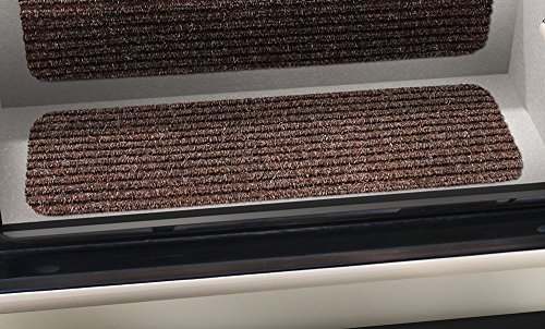 Prest-O-Fit 5-1091 Decorian Step Huggers For RV Landings Sierra Brown 8 In. x 23.5 In.