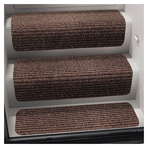 Prest-O-Fit 5-1091 Decorian Step Huggers For RV Landings Sierra Brown 8 In. x 23.5 In.