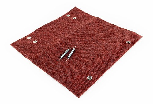 Camco Wrap Around Step Rug | Protects Your RV From Unwanted Tracked In Dirt | Works on Electrical and Manual RV Steps - Extra Large | Brown (42931)
