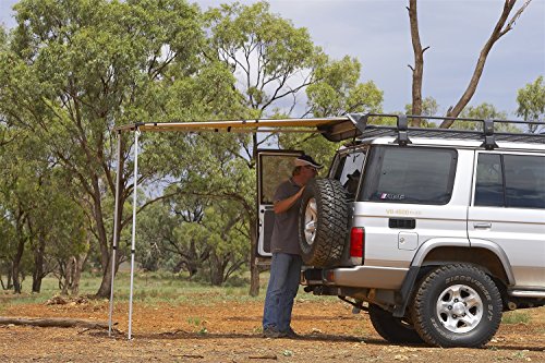 ARB 814301 Retractable Awning 1250 x 2100 mm 4x4 Accessories, self-Standing Retractable awnings fit onto The Side of Most roof Racks and roof Bars