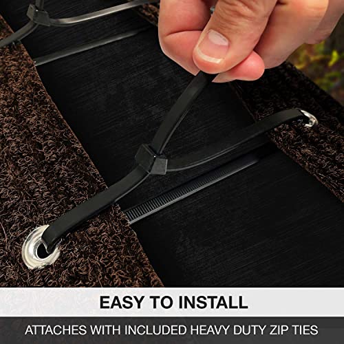 Prest-O-Fit 2-0421 Ruggids RV Step Rug Sierra Brown 23 In. Wide