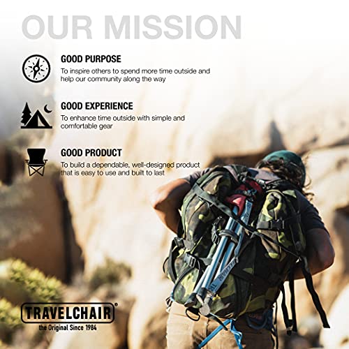 TravelChair Slacker Chair, Portable Tripod Chair for Outdoor Adventures, Red, One Size (1389VR)