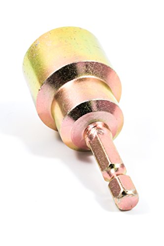 Camco RV Leveling Scissor Jack Socket Drill Adapter With 1/4" Quick Connect Shank, Works With All 3/4" Hex Drive Jacks - 48865