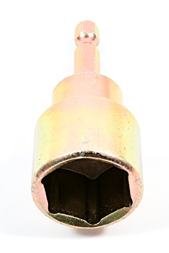 Camco RV Leveling Scissor Jack Socket Drill Adapter With 1/4" Quick Connect Shank, Works With All 3/4" Hex Drive Jacks - 48865